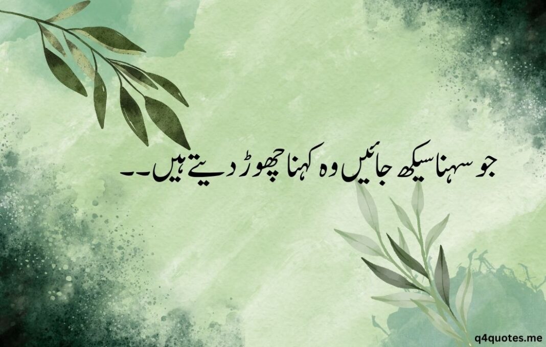 sad quotes in urdu