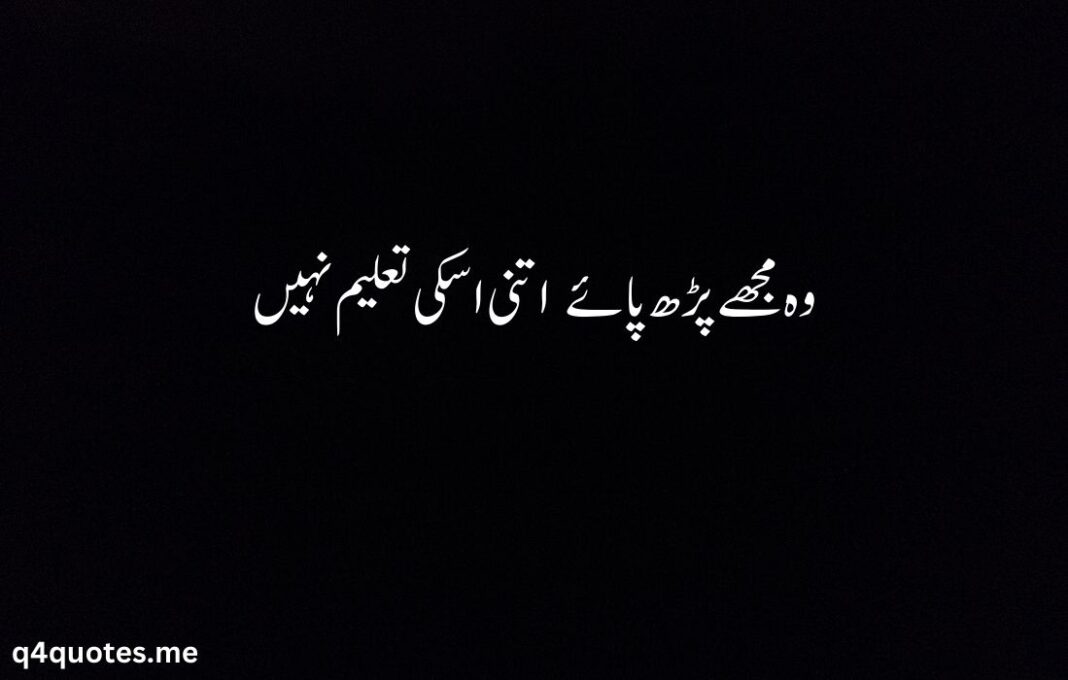 attitude poetry in urdu